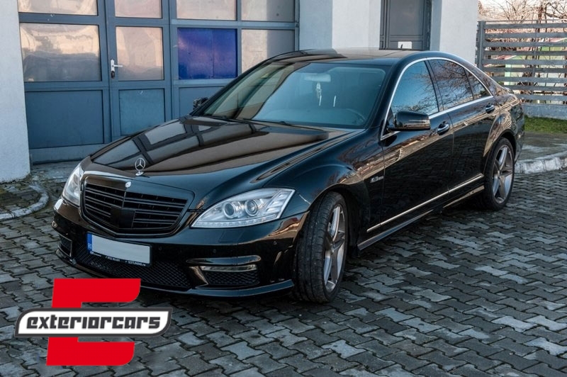 Prednja maska S63 S65 AMG dizajn (piano crna) / Mercedes S-klasa W221 Facelift (2010-2013), FGMBW221PBAMG