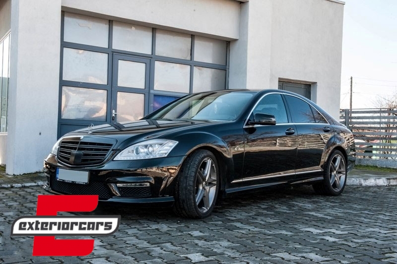 Prednja maska S63 S65 AMG dizajn (piano crna) / Mercedes S-klasa W221 Facelift (2010-2013), FGMBW221PBAMG