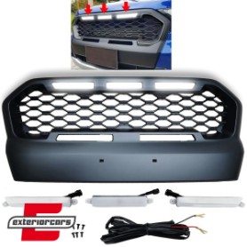 Prednja maska sa LED svjetlom Sport dizajn (crna) / Ford Ranger T7 (2016-2018), 42186SET