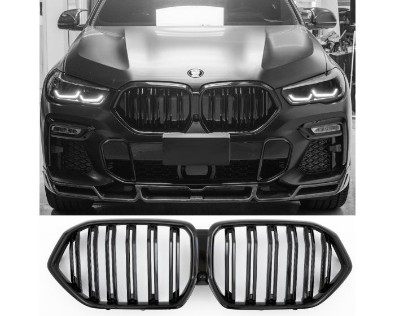 Prednja maska X6M dizajn (piano crna) / BMW X6 G06 (2018-2022), GCP-080601