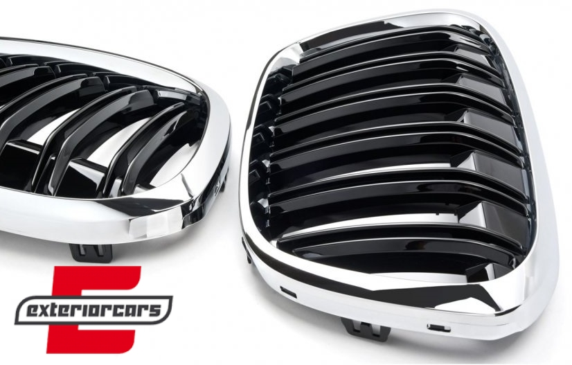 Prednja maska XM look (chrome/crna) / BMW X1 SUV F48 (06.2015-2019), GCP-084804
