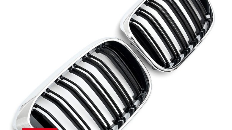 Prednja maska XM look (piano crna/chrome) / BMW X3 G01 (11.2017-07.2021) X4 G02 (02.2018-07.2021), GCP-080104