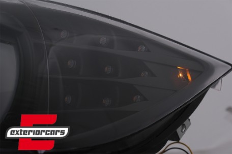 Prednja svjetla 3D Angel Eyes LED DRL Xenon (crna) / BMW serije 3 E90 E91 LCI (2008-2011), LPBML2