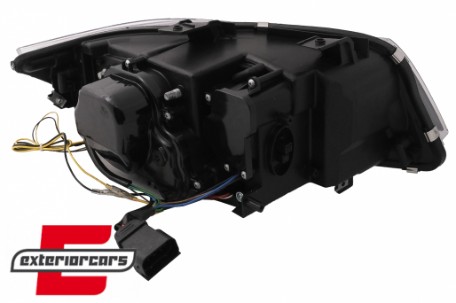 Prednja svjetla 3D Angel Eyes LED DRL Xenon (crna) / BMW serije 3 E90 E91 LCI (2008-2011), LPBML2