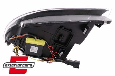 Prednja svjetla 3D Angel Eyes LED DRL Xenon (crna) / BMW serije 3 E90 E91 LCI (2008-2011), LPBMN0