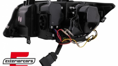 Prednja svjetla 3D Angel Eyes LED DRL Xenon (crna) / BMW serije 3 E90 E91 LCI (2008-2011), LPBMN0