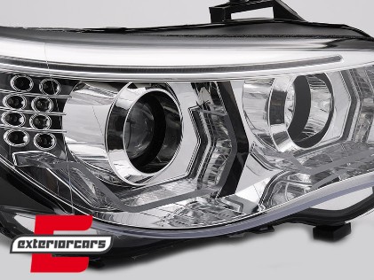 Prednja svjetla 3D Angel Eyes LED žmigavci (chrome) / BMW serije 5 E60 E61 (2003-2007), LPBMK3