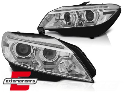 Prednja svjetla 3D Angel Eyes SEQ žmigavci XENON (chrome) / BMW Z4 E89 (2009-2013), LPBML3