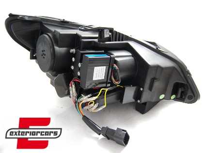 Prednja svjetla 3D Angel Eyes SEQ žmigavci XENON (crna) / BMW Z4 E89 (2009-2013), LPBML4