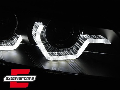 Prednja svjetla 3D Angel Eyes SEQ žmigavci XENON (crna) / BMW Z4 E89 (2009-2013), LPBMM8