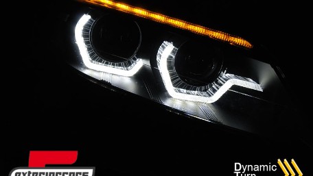 Prednja svjetla 3D Angel Eyes SEQ žmigavci XENON (crna) / BMW Z4 E89 (2009-2013), LPBMM8