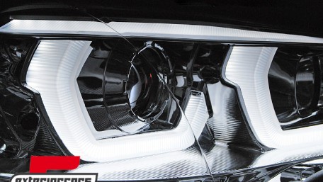 Prednja svjetla 3D Angel Eyes TubeLight DRL (chrome) / BMW X5 E70 (2007-2013), LPBMG8