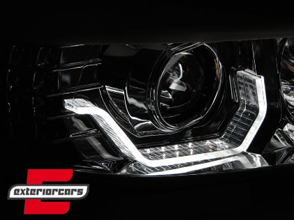 Prednja svjetla 3D LED Angel Eyes LED žmigavci (chrome) / BMW serije 3 E90 limuzina E91 karavan (03.2005-08.2008), LPBMK7