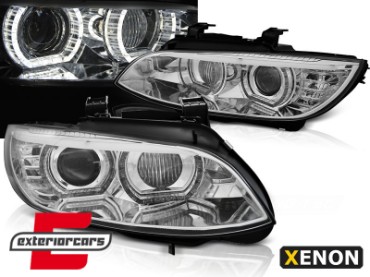 Prednja svjetla 3D LED Angel Eyes Xenon (chrome) / BMW serije 3 E92 E93 (2006-2010), LPBMJ4