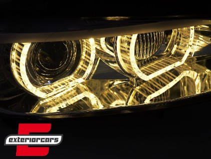 Prednja svjetla 3D LED Angel Eyes Xenon (chrome) / BMW serije 3 E92 E93 (2006-2010), LPBMS3