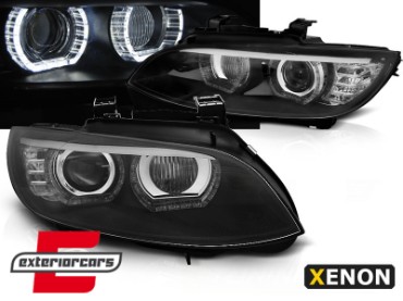 Prednja svjetla 3D LED Angel Eyes Xenon (crna) / BMW serije 3 E92 E93 (2006-2010), LPBMJ3