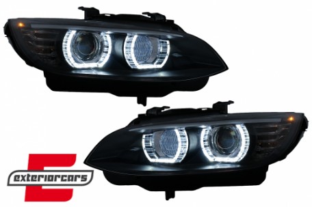 Prednja svjetla 3D LED Angel Eyes Xenon (crna) / BMW serije 3 E92 E93 (2006-2010), LPBMJ3