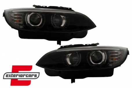 Prednja svjetla 3D LED Angel Eyes Xenon (crna) / BMW serije 3 E92 E93 (2006-2010), LPBMJ3
