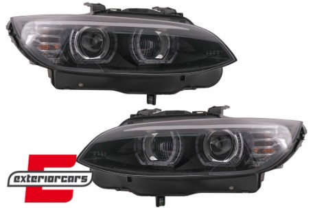 Prednja svjetla 3D LED Angel Eyes Xenon (crna) / BMW serije 3 E92 E93 (2006-2010), LPBMJ5