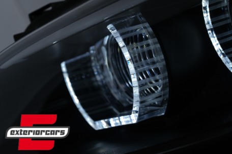 Prednja svjetla 3D LED Angel Eyes Xenon (crna) / BMW serije 3 E92 E93 (2006-2010), LPBMJ5