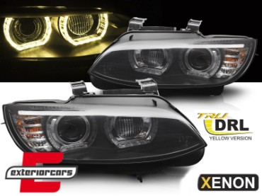 Prednja svjetla 3D LED Angel Eyes Xenon (crna) / BMW serije 3 E92 E93 (2006-2010), LPBMS4