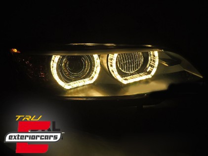 Prednja svjetla 3D LED Angel Eyes Xenon (crna) / BMW serije 3 E92 E93 (2006-2010), LPBMS4