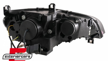 Prednja svjetla 3D LED Angel Eyes XENON (crna) / BMW X5 E70 (2007-2010), LPBMJ8