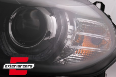 Prednja svjetla 3D LED Angel Eyes XENON (crna) / BMW X5 E70 (2007-2010), LPBMK0