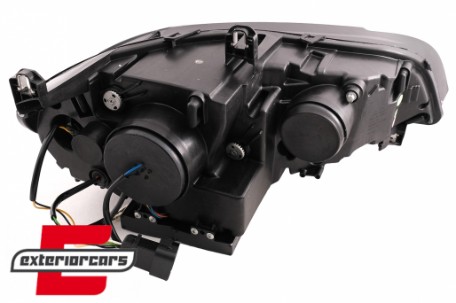 Prednja svjetla 3D LED Angel Eyes XENON (crna) / BMW X5 E70 (2007-2010), LPBMK0