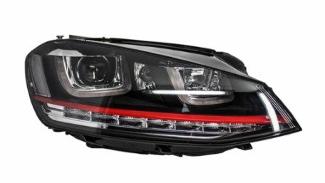Prednja svjetla 3D LED DRL SEQ žmigavci GTI dizajn / VW Golf 7 VII (2012-2017), LPVX04