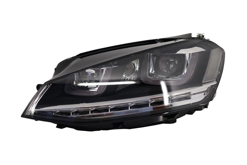 Prednja svjetla 3D LED DRL SEQ žmigavci R-line dizajn / VW Golf 7 VII (2012-2017), LPVX03