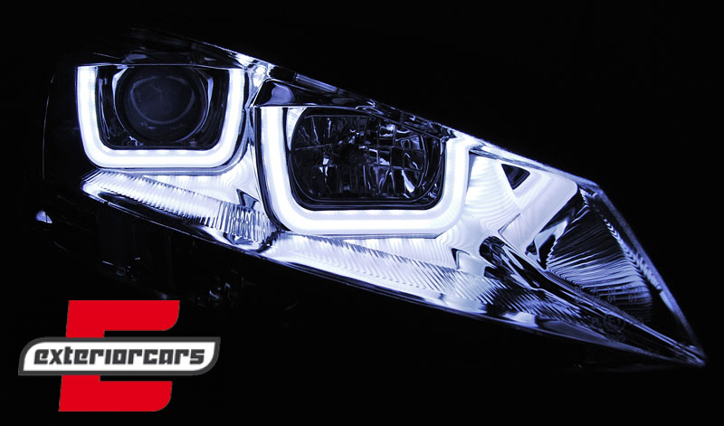 Prednja svjetla 3D LED U-dizajn (chrome) / Volkswagen Golf VII (2012-2017), LPVWK5