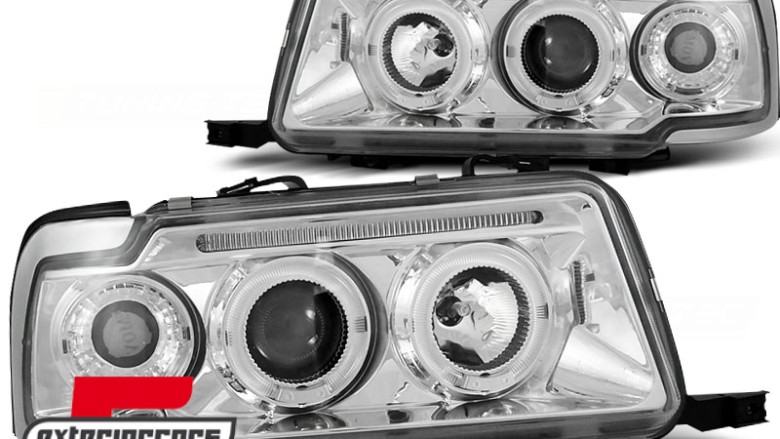 Prednja svjetla Angel Eyes (chrome) / Audi 80 B4 (1991-1996), LPAU29