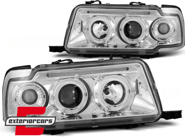Prednja svjetla Angel Eyes (chrome) / Audi 80 B4 (1991-1996), LPAU29