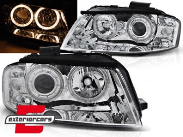 Prednja svjetla Angel Eyes (chrome) / Audi A3 8P 8PA (2003-2008), LPAU77
