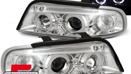Prednja svjetla Angel Eyes (chrome) / Audi A4 B5 (1994-12.1998), LPAU33