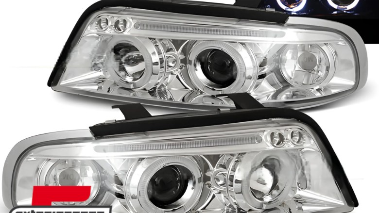 Prednja svjetla Angel Eyes (chrome) / Audi A4 B5 (1994-12.1998), LPAU33