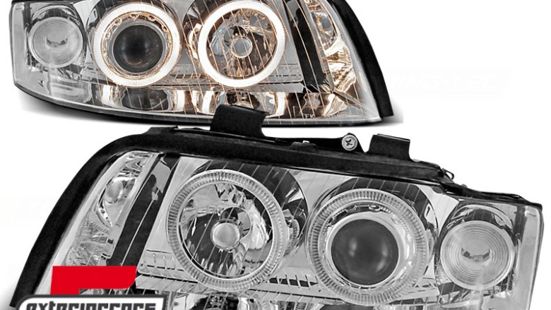 Prednja svjetla Angel Eyes (chrome) / Audi A4 B6 (2000-2004), LPAU19