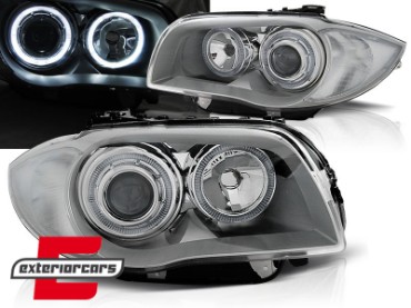 Prednja svjetla Angel Eyes (chrome) / BMW serije 1 E81 E82 E87 E88 (2004-2011), LPBMD4