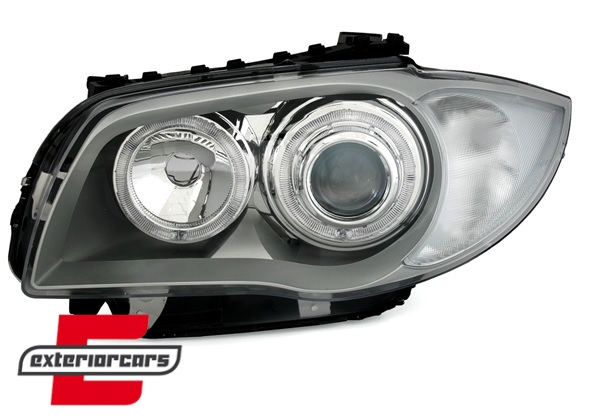Prednja svjetla Angel Eyes (chrome) / BMW serije 1 E81 E82 E87 E88 (2004-2011), LPBMD4