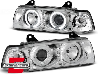 Prednja svjetla Angel Eyes (chrome) / BMW serije 3 E36 (12.1990-08.1999), LPBM01