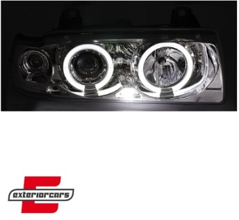 Prednja svjetla Angel Eyes (chrome) / BMW serije 3 E36 (12.1990-08.1999), LPBM01