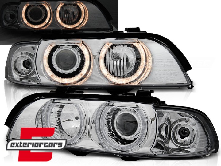 Prednja svjetla Angel Eyes (chrome) / BMW serije 5 E39 (09.1995-06.2003), LPBM11