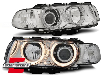 Prednja svjetla Angel Eyes (chrome) / BMW serije 7 E38 Facelift (09.1998-2001), LPBM25