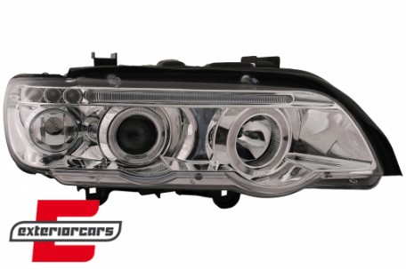 Prednja svjetla Angel Eyes (chrome) / BMW X5 E53 (1999-2003), LPBM42