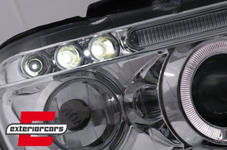 Prednja svjetla Angel Eyes (chrome) / BMW X5 E53 (1999-2003), LPBM42