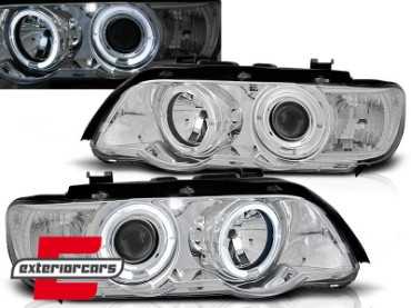 Prednja svjetla Angel Eyes (chrome) / BMW X5 E53 (1999-2003), LPBM44