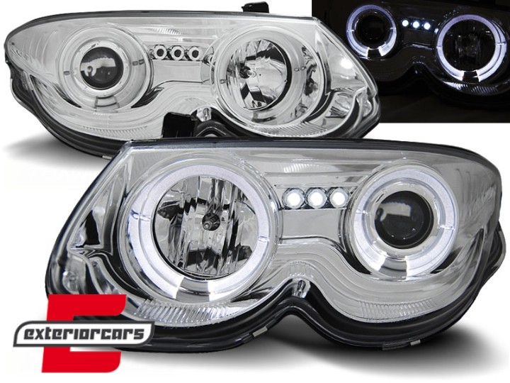 Prednja svjetla Angel Eyes (chrome) / Chrysler 300 M (1999-2004), LPCH13