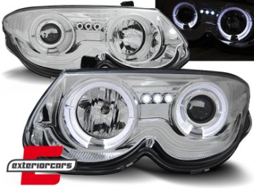 Prednja svjetla Angel Eyes (chrome) / Chrysler 300 M (1999-2004), LPCH13