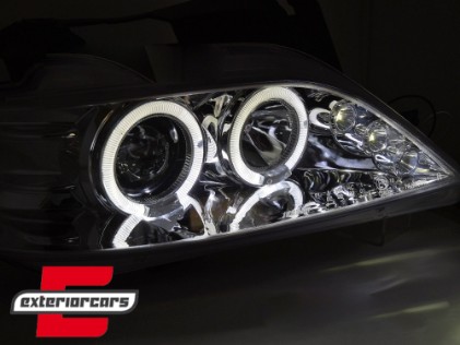Prednja svjetla Angel Eyes (chrome) / Citroen Xsara (1997-2000), LPCI13